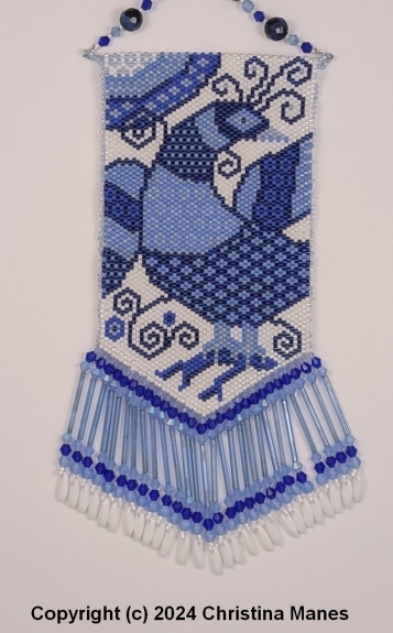 Russain Blue Bird Bag